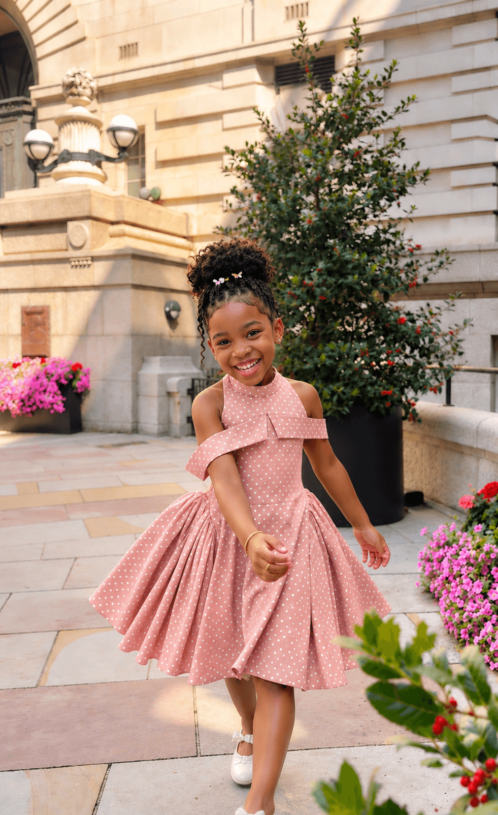 Polka in Bloom Peach